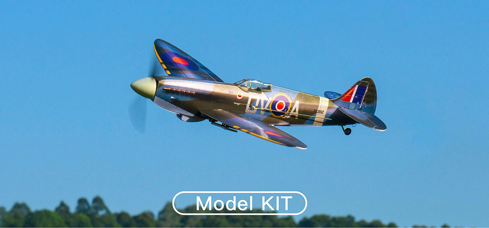 MinimumRC-Spitfire-MK-XVI-400mm-Spannweite-5CH-Flugzeug-mit-einziehbarem-Fahrwerk-RC-Flugzeug-KIT--M-2008619-1